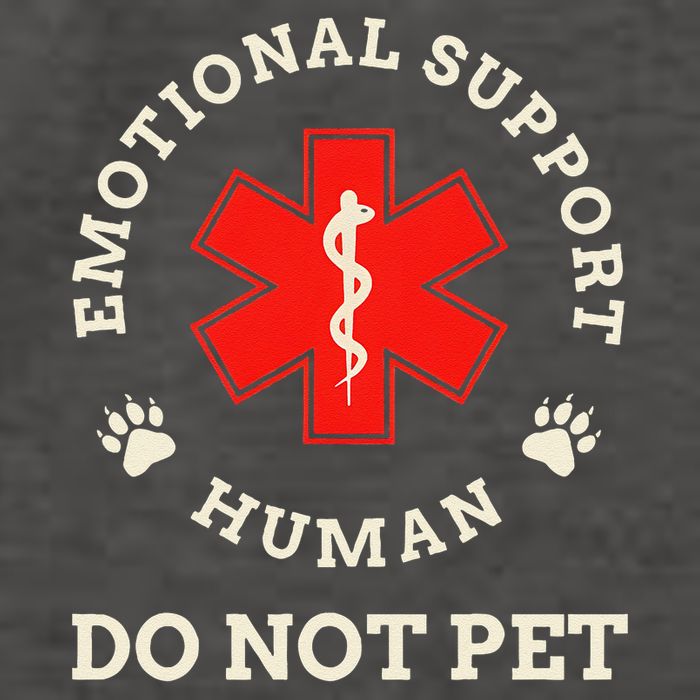 Emotional Support Husband Do Not Pet Vector Backpack