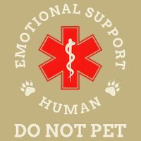 Emotional Support Husband Do Not Pet Cooling Performance Crew T-Shirt