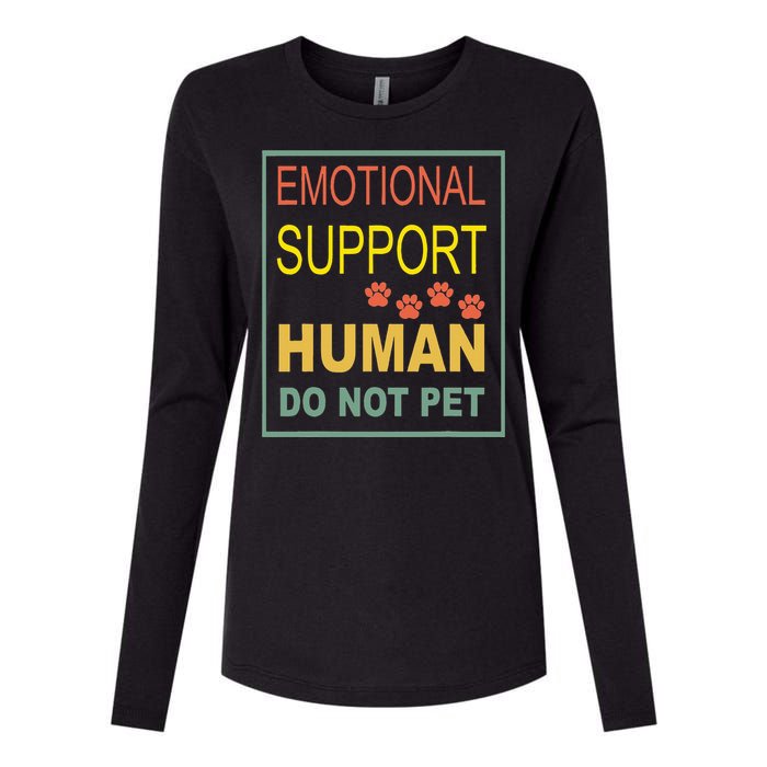 Emotional Support Human Pet Dog Owners Not Womens Cotton Relaxed Long Sleeve T-Shirt