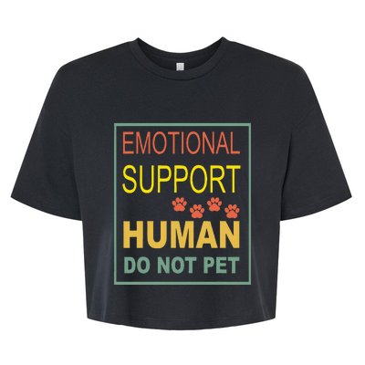 Emotional Support Human Pet Dog Owners Not Bella+Canvas Jersey Crop Tee