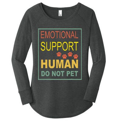 Emotional Support Human Pet Dog Owners Not Women's Perfect Tri Tunic Long Sleeve Shirt