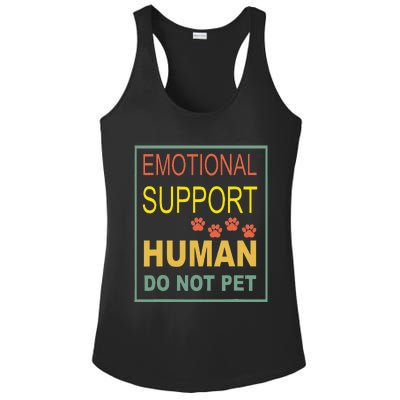 Emotional Support Human Pet Dog Owners Not Ladies PosiCharge Competitor Racerback Tank