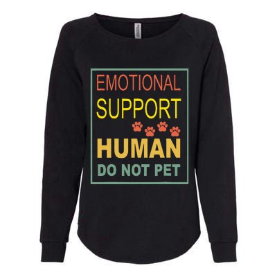 Emotional Support Human Pet Dog Owners Not Womens California Wash Sweatshirt