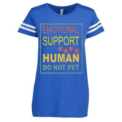 Emotional Support Human Pet Dog Owners Not Enza Ladies Jersey Football T-Shirt