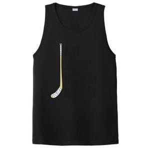 Eat Sleep Hockey Repeat Funny Ice Hockey Gift PosiCharge Competitor Tank