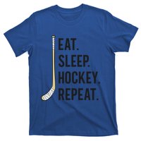 Eat Sleep Hockey Repeat Funny Ice Hockey Gift T-Shirt