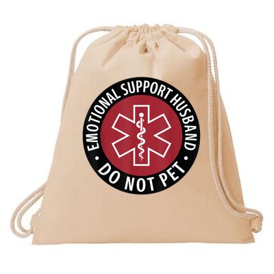 Emotional Support Husband Do Not Pet  Funny Husband For  Drawstring Bag