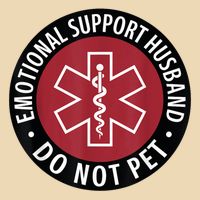 Emotional Support Husband Do Not Pet  Funny Husband For  Zip Tote Bag