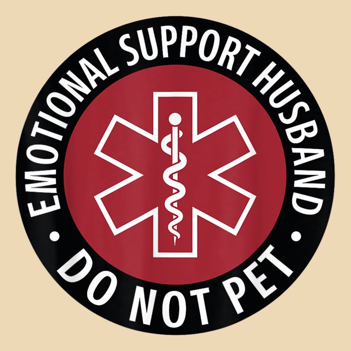 Emotional Support Husband Do Not Pet  Funny Husband For  Zip Tote Bag
