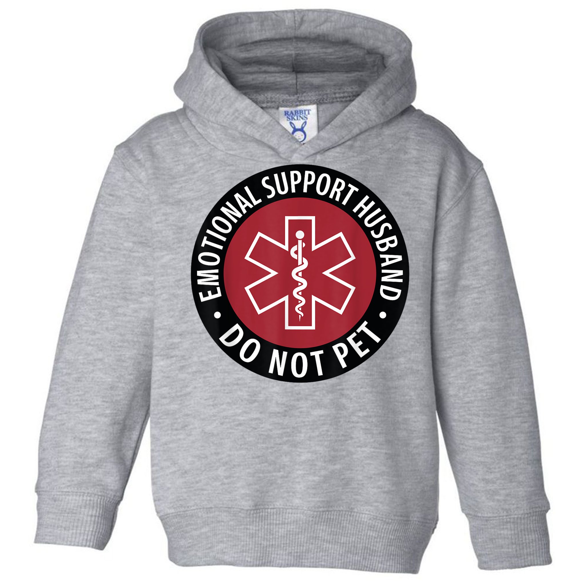 Emotional Support Husband Do Not Pet  Funny Husband For  Toddler Hoodie