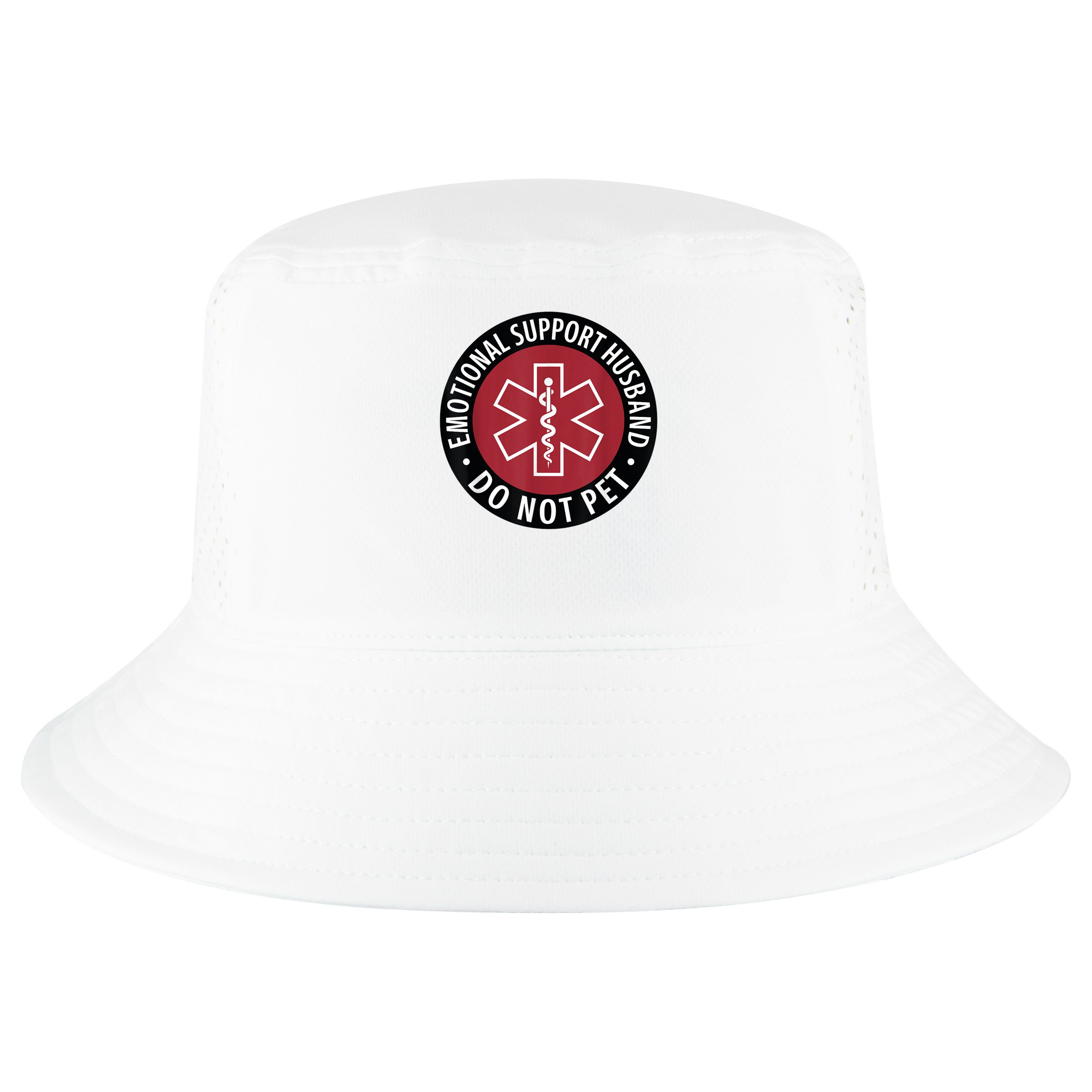 Emotional Support Husband Do Not Pet  Funny Husband For  Cool Comfort Performance Bucket Hat