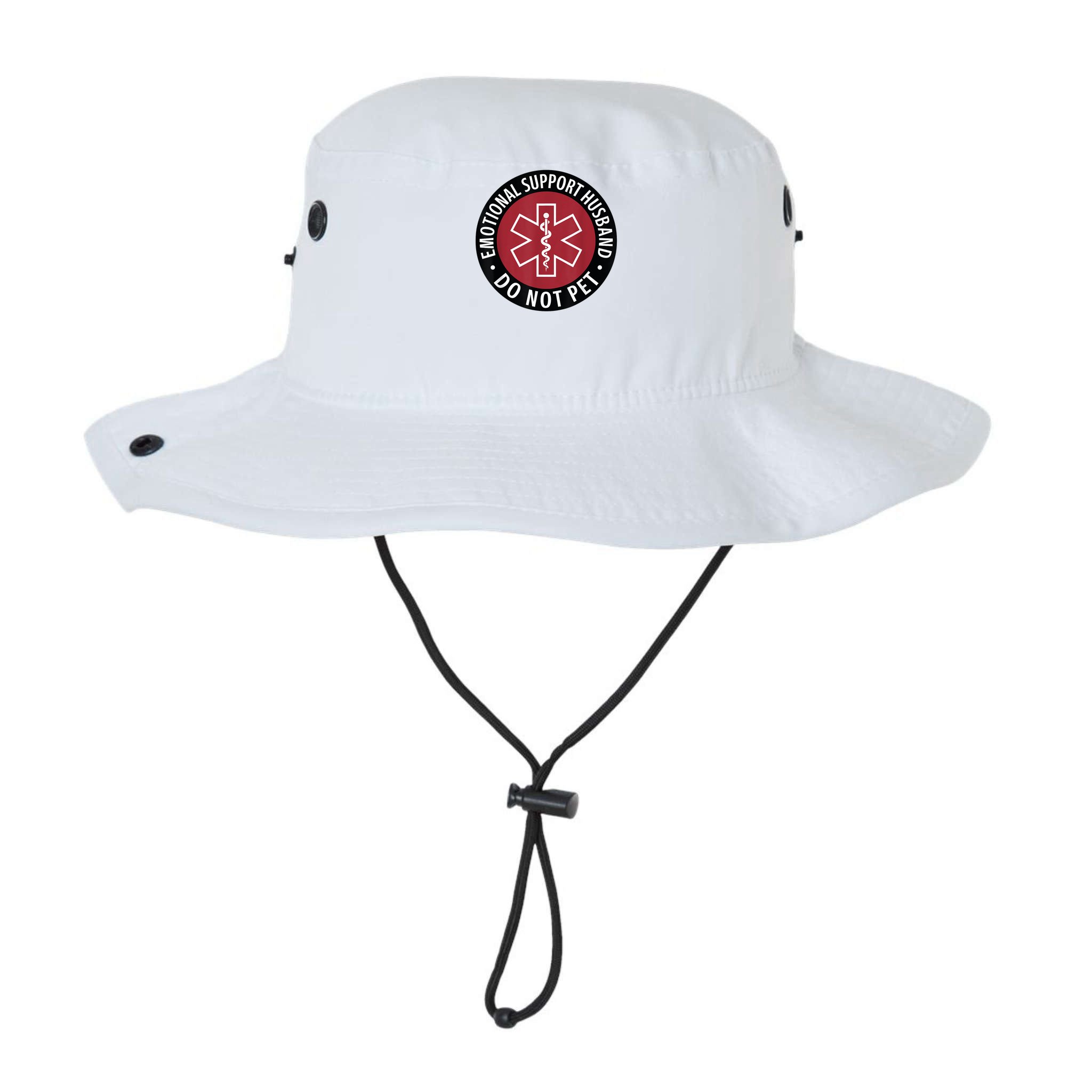 Emotional Support Husband Do Not Pet  Funny Husband For  Bucket Hat