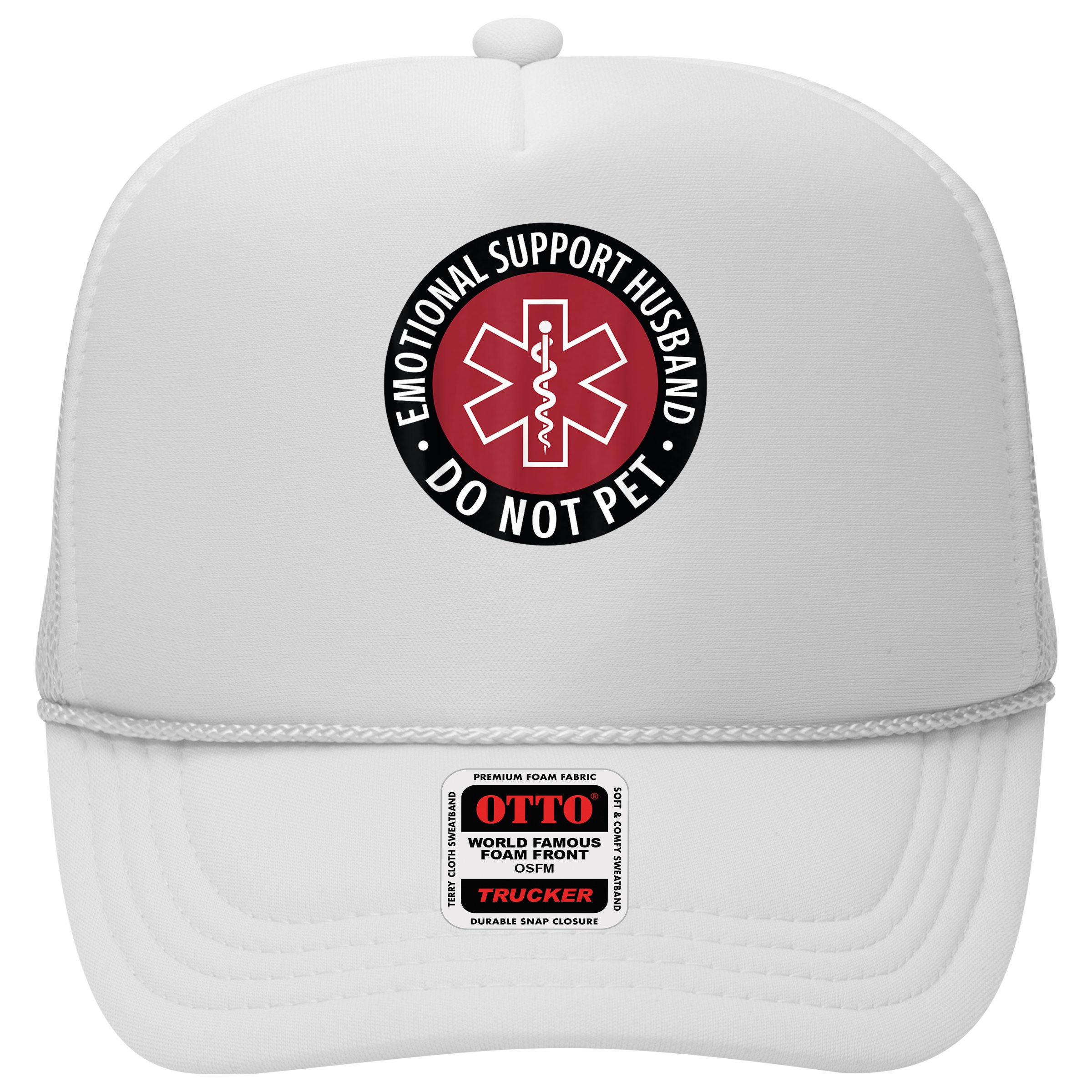 Emotional Support Husband Do Not Pet  Funny Husband For  Hat