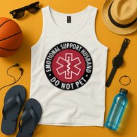 Emotional Support Husband Do Not Pet  Funny Husband For  Tank Top