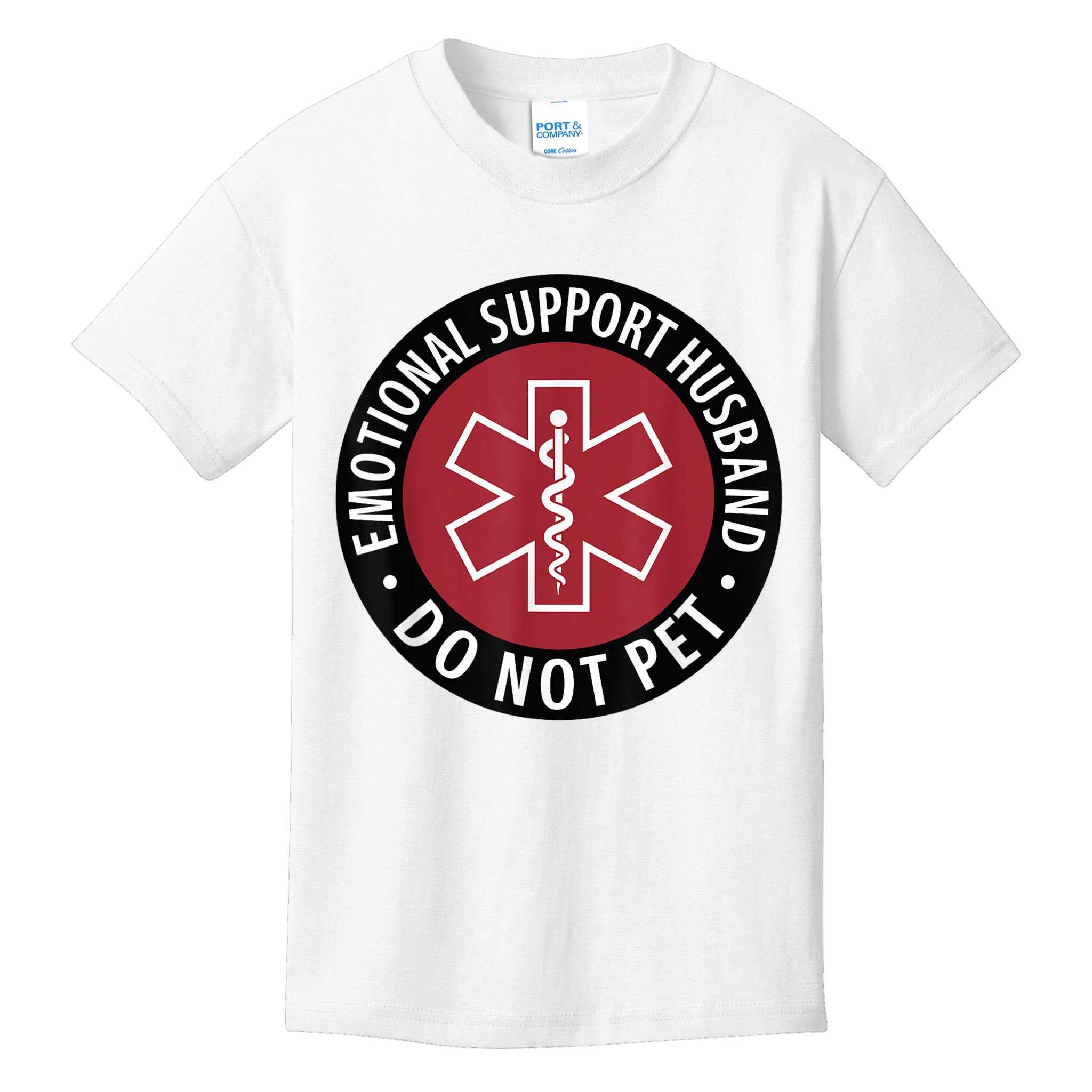 Emotional Support Husband Do Not Pet  Funny Husband For  Kids T-Shirt