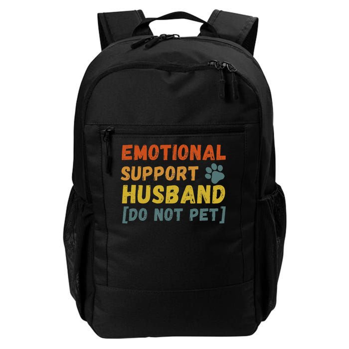Emotional Support Husband Do Not Pet Funny Backpack