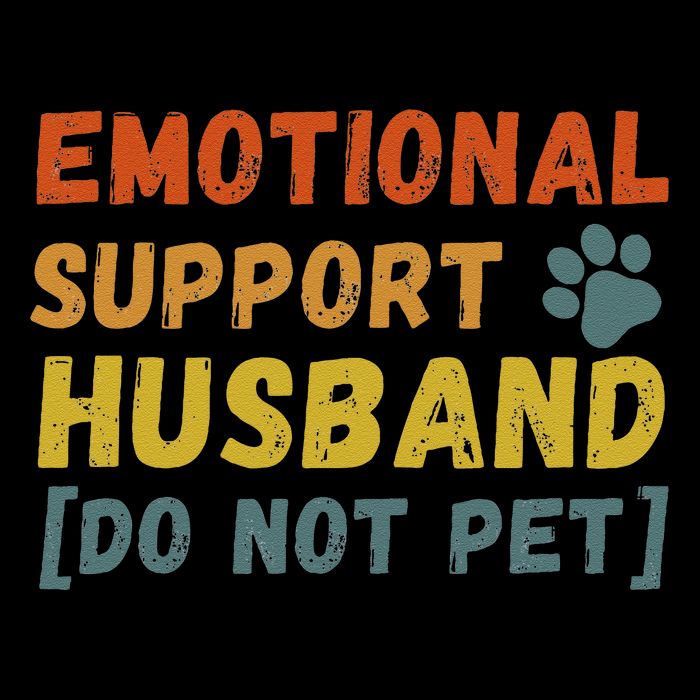 Emotional Support Husband Do Not Pet Funny 7-Panel Snapback Hat