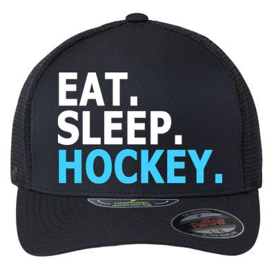 Eat. Sleep. Hockey. Flexfit Unipanel Trucker Cap