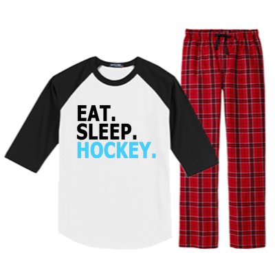 Eat. Sleep. Hockey. Raglan Sleeve Pajama Set