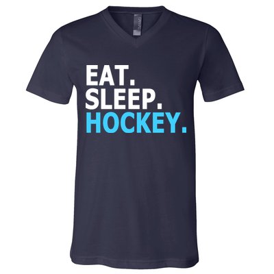 Eat. Sleep. Hockey. V-Neck T-Shirt