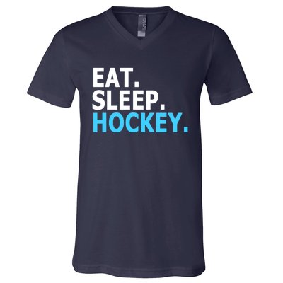 Eat. Sleep. Hockey. V-Neck T-Shirt