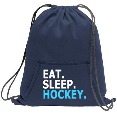 Eat. Sleep. Hockey. Sweatshirt Cinch Pack Bag