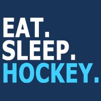 Eat. Sleep. Hockey. Drawstring Bag