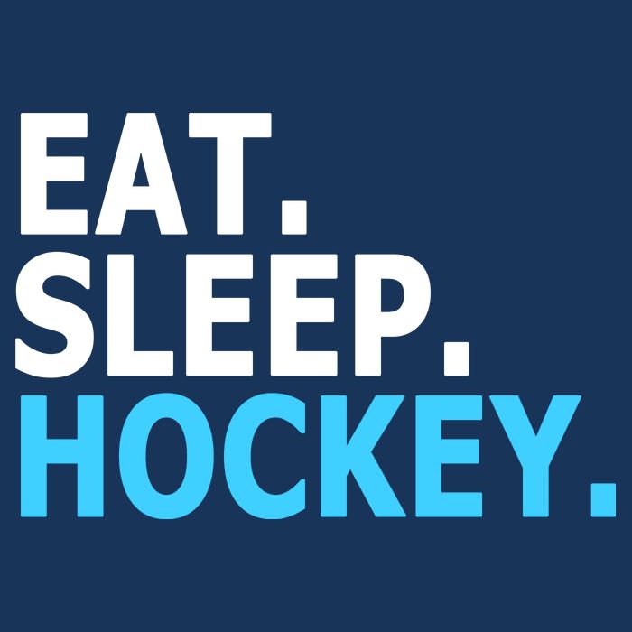 Eat. Sleep. Hockey. Drawstring Bag