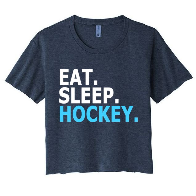 Eat. Sleep. Hockey. Crop Top