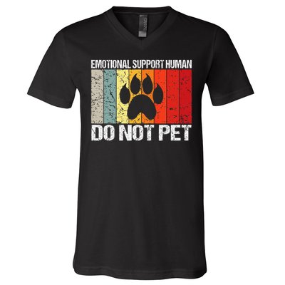 Emotional Support Husband Do Not Pet V-Neck T-Shirt