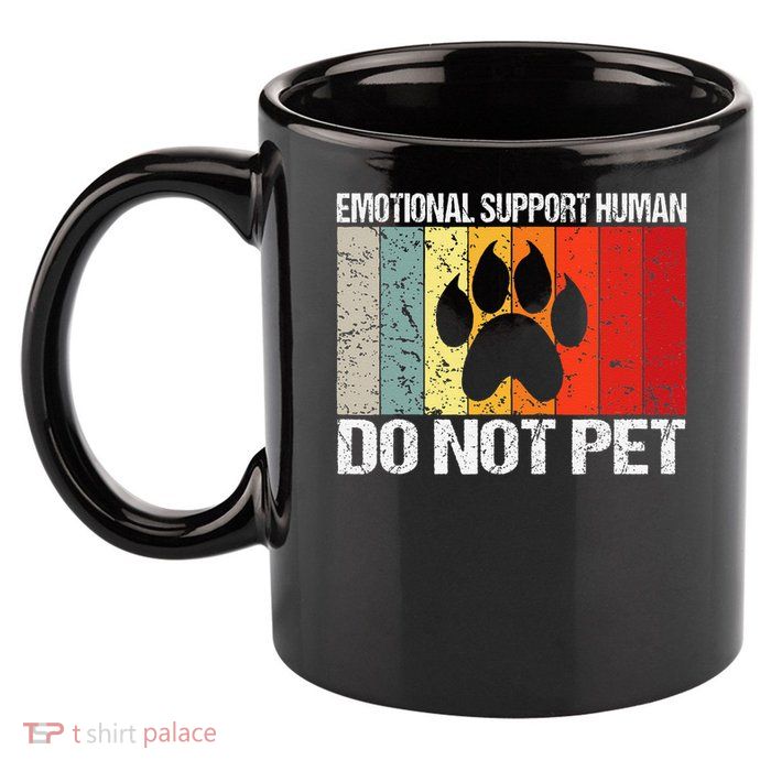 Emotional Support Husband Do Not Pet 11oz C Handle Ceramic Mug
