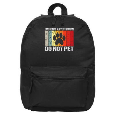 Emotional Support Husband Do Not Pet 16 in Basic Backpack