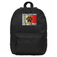 Emotional Support Husband Do Not Pet 16 in Basic Backpack