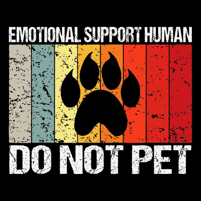 Emotional Support Husband Do Not Pet 16 in Basic Backpack