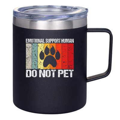 Emotional Support Husband Do Not Pet 12oz Stainless Steel Coffee Mug