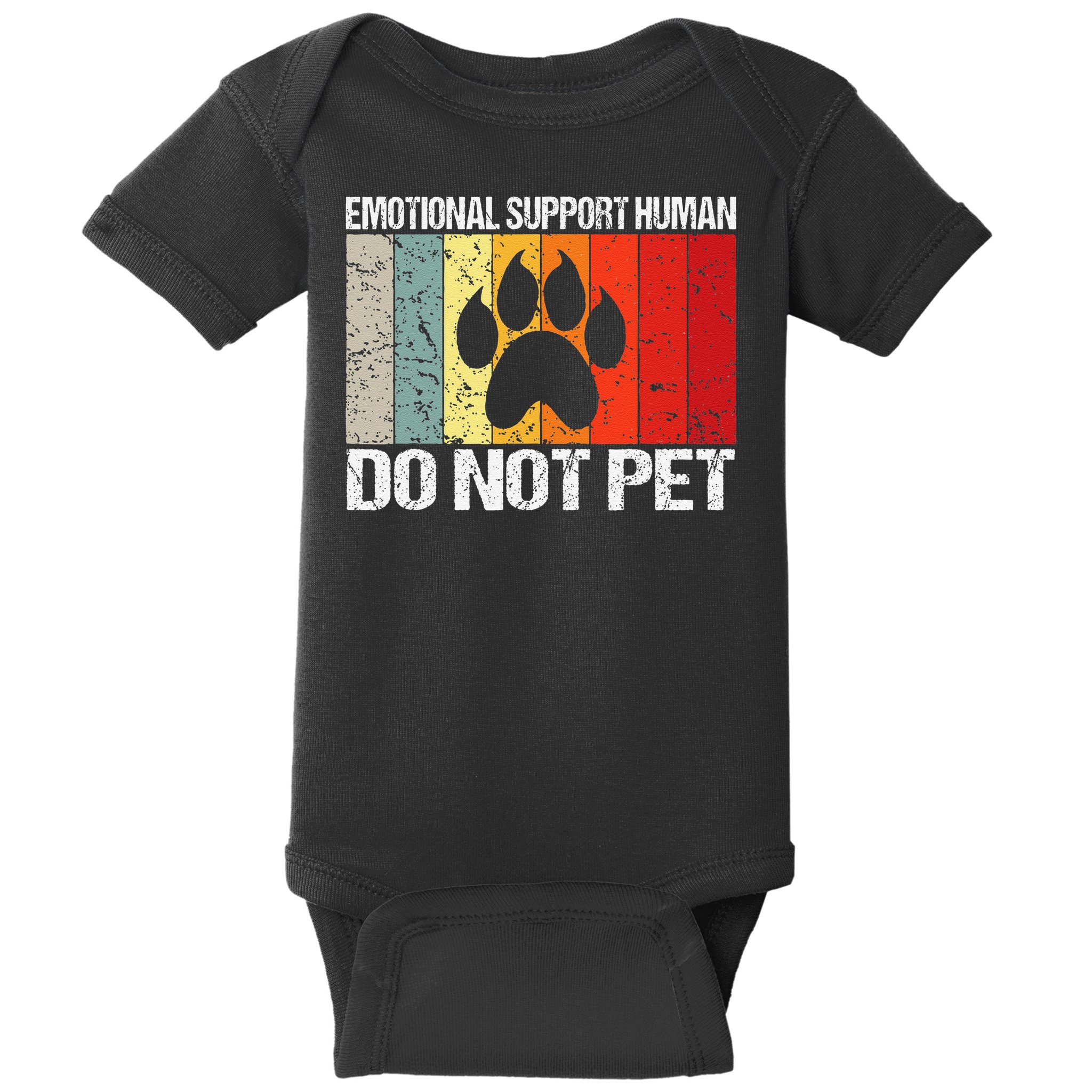 Emotional Support Husband Do Not Pet Baby Bodysuit