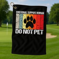 Emotional Support Husband Do Not Pet Golf Towel