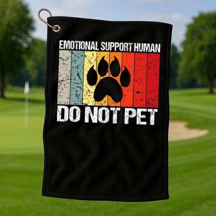 Emotional Support Husband Do Not Pet Golf Towel