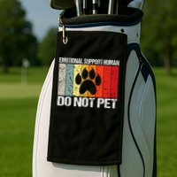 Emotional Support Husband Do Not Pet Golf Towel