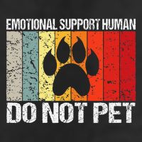 Emotional Support Husband Do Not Pet Microfiber Hand Towel