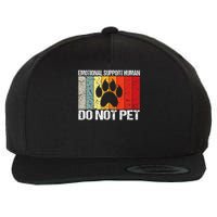Emotional Support Husband Do Not Pet Wool Snapback Cap
