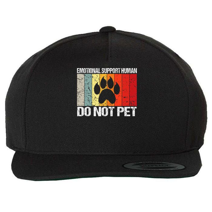 Emotional Support Husband Do Not Pet Wool Snapback Cap