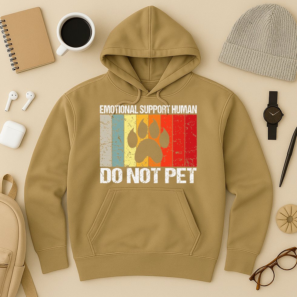 Emotional Support Husband Do Not Pet Hoodie
