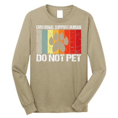 Emotional Support Husband Do Not Pet Long Sleeve Shirt