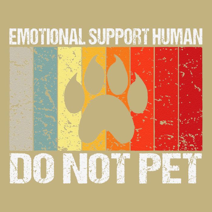 Emotional Support Husband Do Not Pet Button