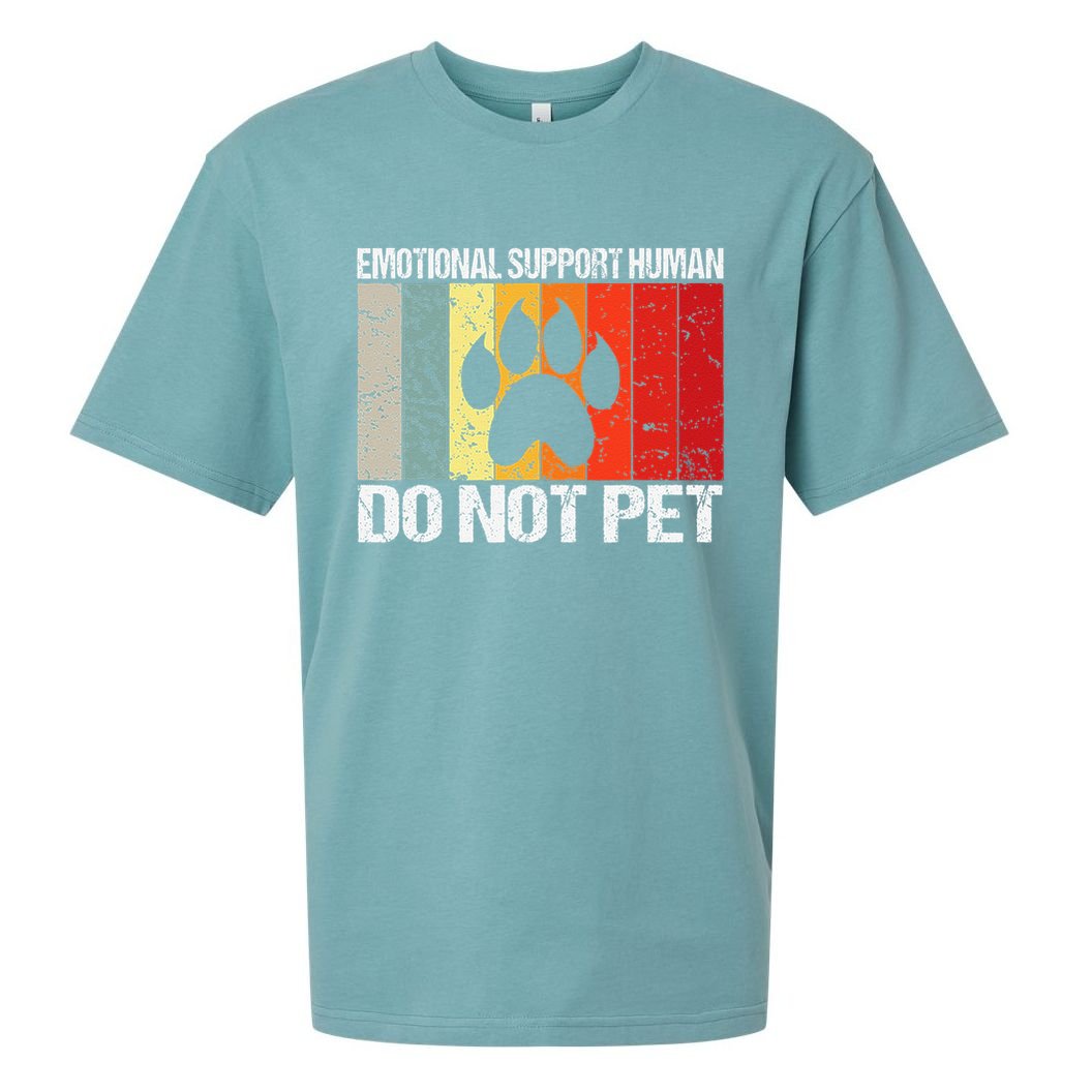 Emotional Support Husband Do Not Pet Sueded Cloud Jersey T-Shirt