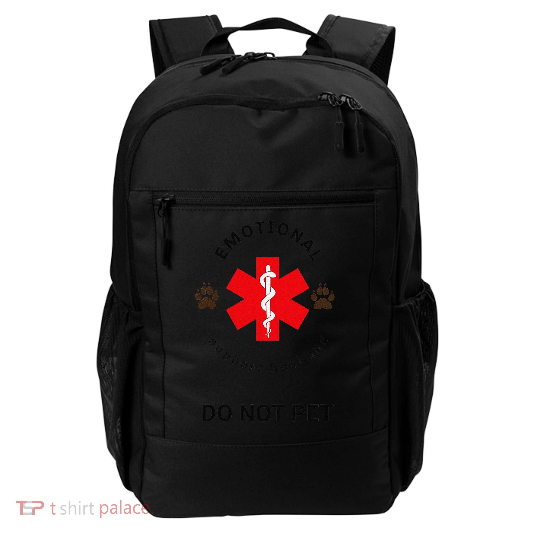 Emotional Support Husband Do Not Pet Backpack
