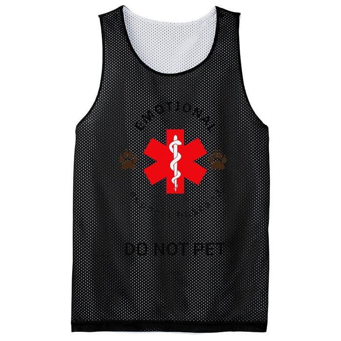 Emotional Support Husband Do Not Pet Mesh Reversible Basketball Jersey Tank
