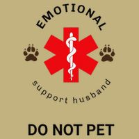 Emotional Support Husband Do Not Pet Long Sleeve Shirt