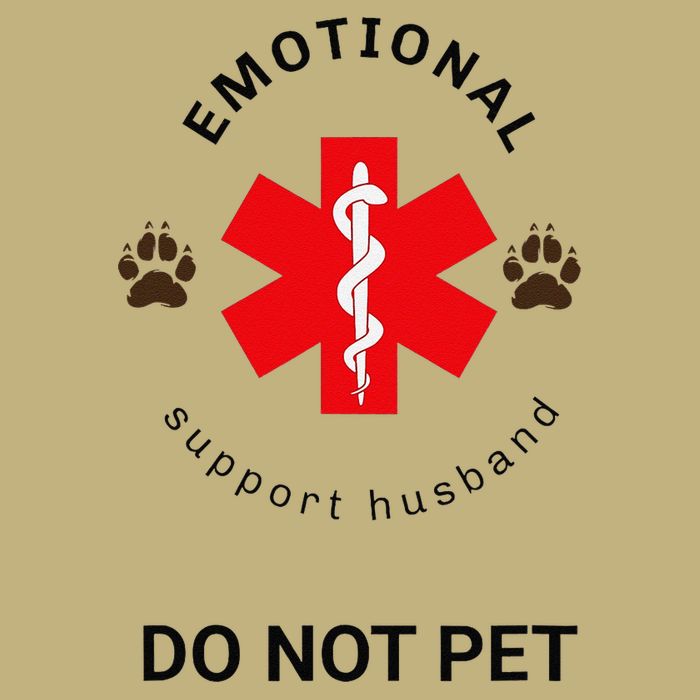 Emotional Support Husband Do Not Pet Long Sleeve Shirt